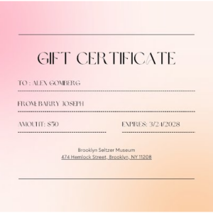 Gift Certificates